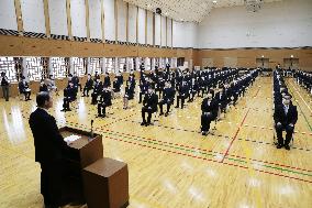 Entrance ceremony for new employees