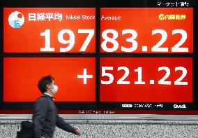 Tokyo stock market surge