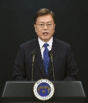 S. Korean President Moon calls for global unity in combatting virus