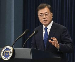 S. Korean President Moon calls for global unity in combatting virus