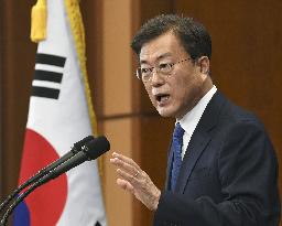 S. Korean President Moon calls for global unity in combatting virus