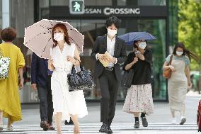Unseasonably hot weather in Japan