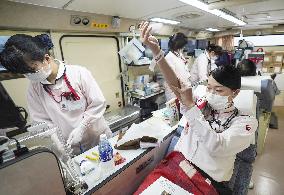 Blood donation in Tokyo