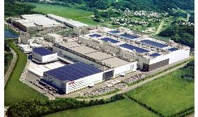 Sharp's liquid crystal panel plant in central Japan