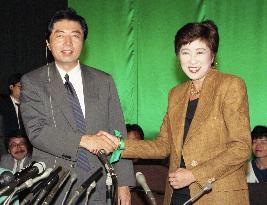 Yuriko Koike wins Upper House seat