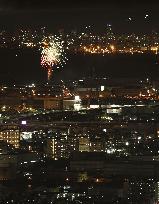 Fireworks light up Japan