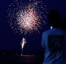 Fireworks light up Japan