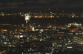 Fireworks light up Japan