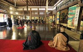 Monks pray for end to coronavirus pandemic