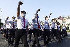 North Korean protest at defectors' flyer distribution