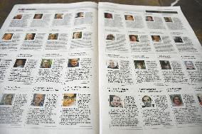 Coronavirus victims published on Italian newspaper
