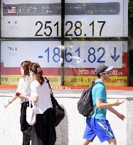 New York stock market plunges