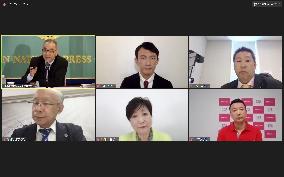Candidates for Tokyo gubernatorial election
