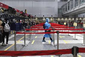 Coronavirus concern at Beijing airport