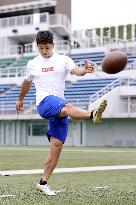 American Football: Toshiki Sato aims to become 1st Japanese in NFL