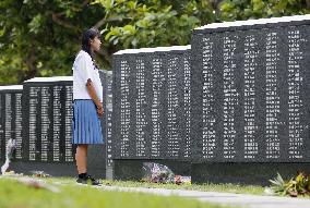 75th anniversary of end of World War II Okinawa battle