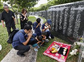 75th anniversary of end of World War II Okinawa battle