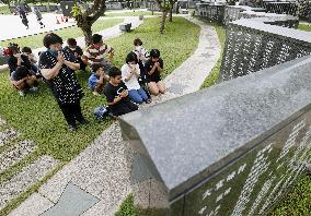 75th anniversary of end of World War II Okinawa battle