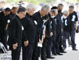 75th anniv. of end of World War II Okinawa battle