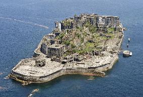 World Heritage-listed "Battleship Island" coal mine in Japan
