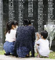 75th anniv. of end of World War II Okinawa battle