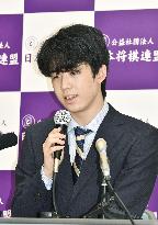 Shogi star Fujii becomes challenger for another title