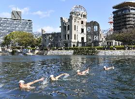 Traditional Japanese swimming method