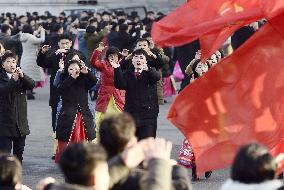 Year-end scene in Pyongyang