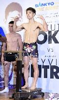 Boxing: Weigh-in for Tanaka's WBO match