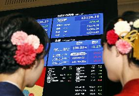 1st trading day of year for Japanese stocks