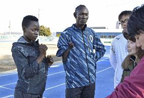 South Sudanese athletes training in Japan