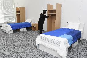 Interior of Tokyo Games athletes' village