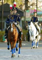 New Year police march in Tokyo