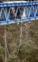 Bungee jumping for new adults in Japan