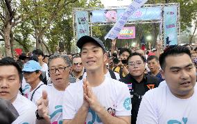 Anti-gov't protest run in Thailand