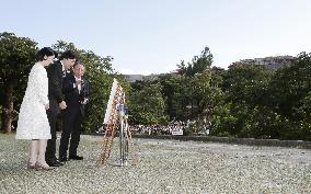 Crown prince, princess in Okinawa