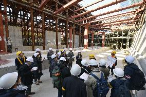 New station under construction in Osaka