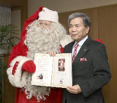 Santa Claus visits southwestern Japan prefecture