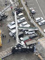 Crane accident in northeastern Japan