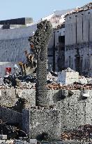 1 and half months after Shuri Castle fire