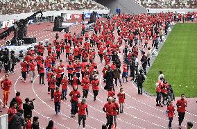 1st run at Tokyo's new National Stadium