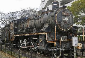Steam locomotive in southwestern Japan