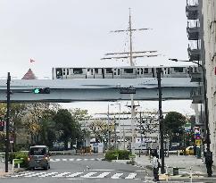 Yurikamome monorail in Tokyo