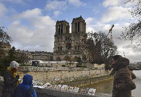 Aftermath of fire at Notre Dame