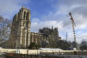 Aftermath of fire at Notre Dame