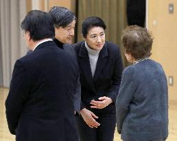 Japanese emperor's visit to typhoon-hit areas