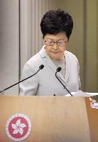 Hong Kong leader Carrie Lam
