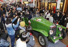 Classic car rally in Japan