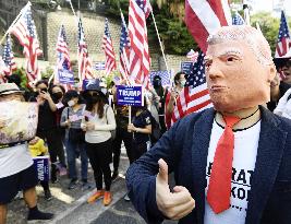 Rally after Trump signs Hong Kong rights act