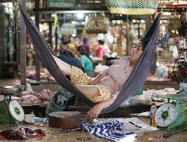 Scene from Cambodia market